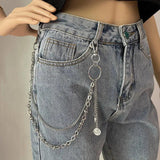 Metal Rock Trousers Hipster Pant Jean Keychain Ring Clip