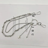 Metal Rock Trousers Hipster Pant Jean Keychain Ring Clip