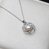 Freshwater Pearl Pendant 925 Sterling Silver Necklace