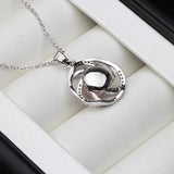 Freshwater Pearl Pendant 925 Sterling Silver Necklace