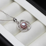 Freshwater Pearl Pendant 925 Sterling Silver Necklace