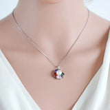 Freshwater Pearl Pendant Necklace 925 Silver for Women Party