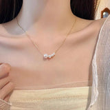 925 Silver Pearl Pendant Necklace Wedding Party Gift