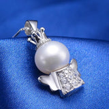 Natural Freshwater Pearl Pendant Necklace 925 Silver Fine Jewelry