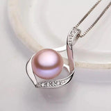 925 Silver Pearl Pendant Necklace for Women