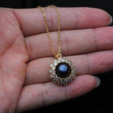 18k Plated Freshwater Pearl Necklace for Women - Elegant Pendant for Wife
