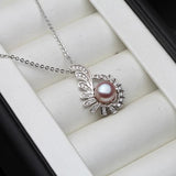 Freshwater Pearl Pendant 925 Silver Necklace for Women