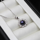 Freshwater Pearl Pendant Necklace 925 Sterling Silver