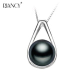 Natural Freshwater Pearl Pendant 925 Silver Necklace