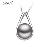 Natural Freshwater Pearl Pendant 925 Silver Necklace