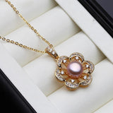 Gold Plated Freshwater Pearl Necklace Pendant