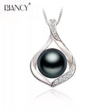 Freshwater Pearl Pendant Necklace 925 Sterling Silver Bridal Jewelry
