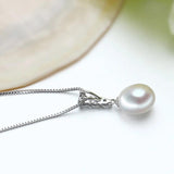 Sterling Silver Freshwater Pearl Pendant Necklace for Women