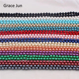 High Glass Simulated Pearl Long Necklace