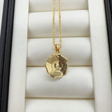 Flower Pearl Pendant Freshwater Necklace 14K Chain Romantic Gift