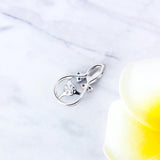Romantic Silver 925 Leaf Pearl Pendant Mounting for Women Necklace SP339SB
