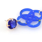 Sehuoran Flower Resin Shell Drop Earrings For Woman Water Drip Natural Stone Cry