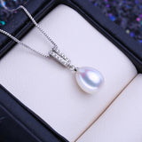 Freshwater Pearl Pendant Necklaces for Women Girls Geometric Pendant
