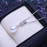 Freshwater Pearl Pendant Necklaces for Women Girls Geometric Pendant
