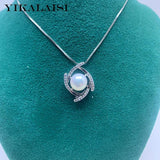 8-9mm Freshwater Pearl Pendant Necklace - Wholesale