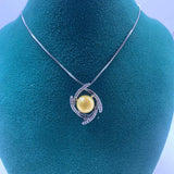 8-9mm Freshwater Pearl Pendant Necklace - Wholesale