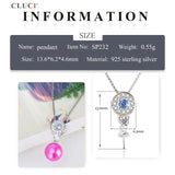 925 Silver Zircon Pendant & Necklace for Women