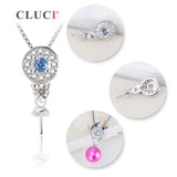925 Silver Zircon Pendant & Necklace for Women