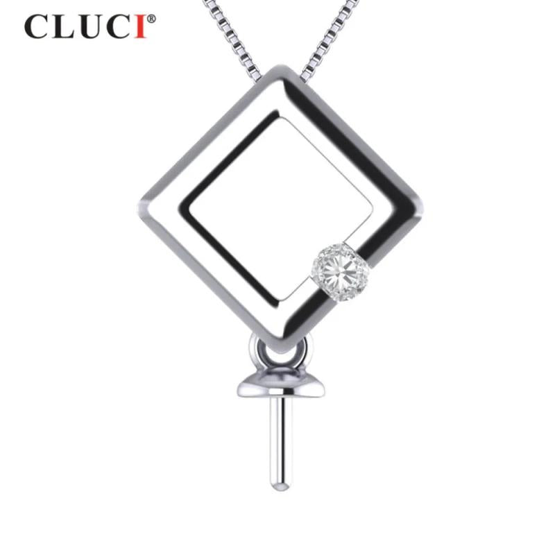 925 Silver CZ & Pearl Pendant Necklace for Women SP316SB