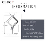 925 Silver CZ & Pearl Pendant Necklace for Women SP316SB