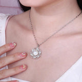 Vintage Lace Freshwater Pearl Pendant Necklace