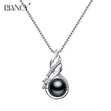 Freshwater Pearl Pendant Necklace 925 Sterling Silver Fine Jewelry for Women