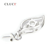 925 Silver Pearl Zircon Flower Pendant Necklace