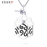 Sterling Silver Geometric Pendant for Pearl Necklace SP368SB-1