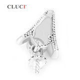 925 Silver Pearl Pendant Mounting Charm for Necklace SP115SB