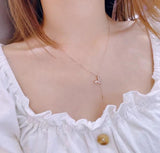 Retro Butterfly Pearl Clavicle Chain Light Necklace For Women