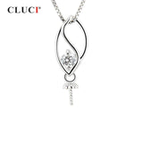 925 Silver Pendant Women Necklace Silver 925 Pearl Pendant Zircon Women Jewelry