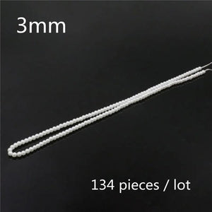 Round Shell Pearl Beads SeaShell DIY Loose Beads Jewelry Making