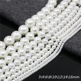 Round Shell Pearl Beads SeaShell DIY Loose Beads Jewelry Making