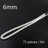 Round Shell Pearl Beads SeaShell DIY Loose Beads Jewelry Making