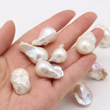 1PC Natural Freshwater Pearl Beads Irregular No Hole Loose Beads
