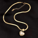 Heart Pearl Jewelry Set for Women Wedding Party