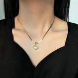 Heart Pearl Jewelry Set for Women Wedding Party