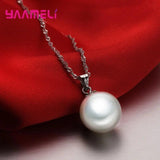 925 Silver Wedding Set Freshwater Pearl Cubic Zircon Necklace