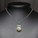 Hetian Jade Lucky Bag Pendant Necklace Chinese Style Retro Charm Women's Jewelry