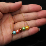 925 Silver Pendant Women Freshwater Pearl Necklace Anniversary Gift