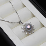 Sterling Silver Pearl Pendant Necklace for Women