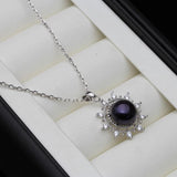 Sterling Silver Pearl Pendant Necklace for Women