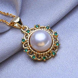 Pearl Necklace Heart Bird Animal Pendant Jewelry