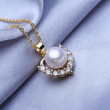 Pearl Necklace Heart Bird Animal Pendant Jewelry