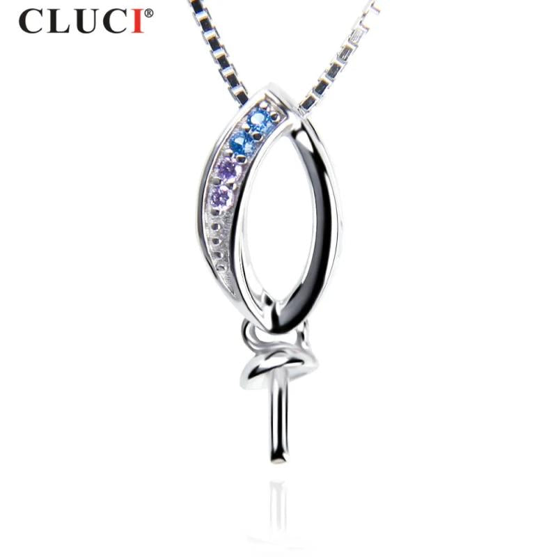 925 Silver Pearl Pendant Necklace Water Drop Shape SP308SB